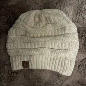 C.C Cream Knit Beanie
